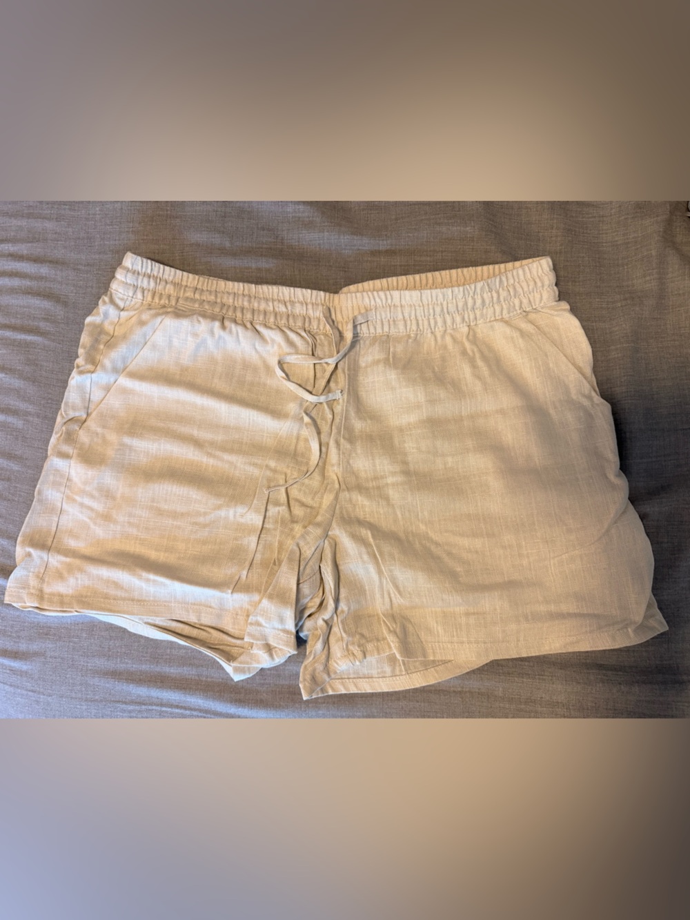 H&M Beige Tie-Waist Women's Shorts
